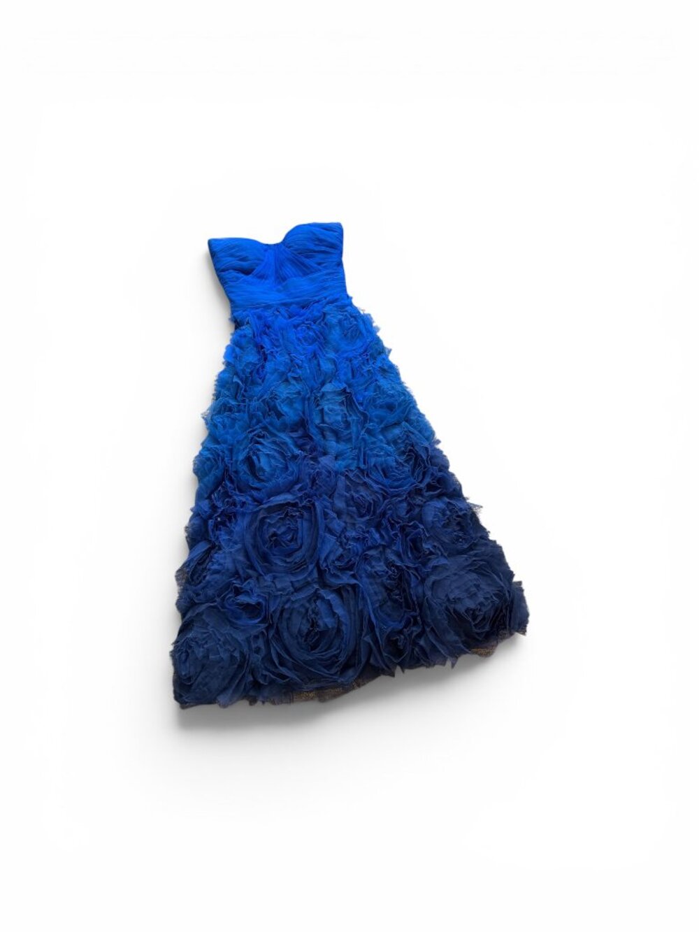 Marchesa Notte Royal Blue Ombre Gown